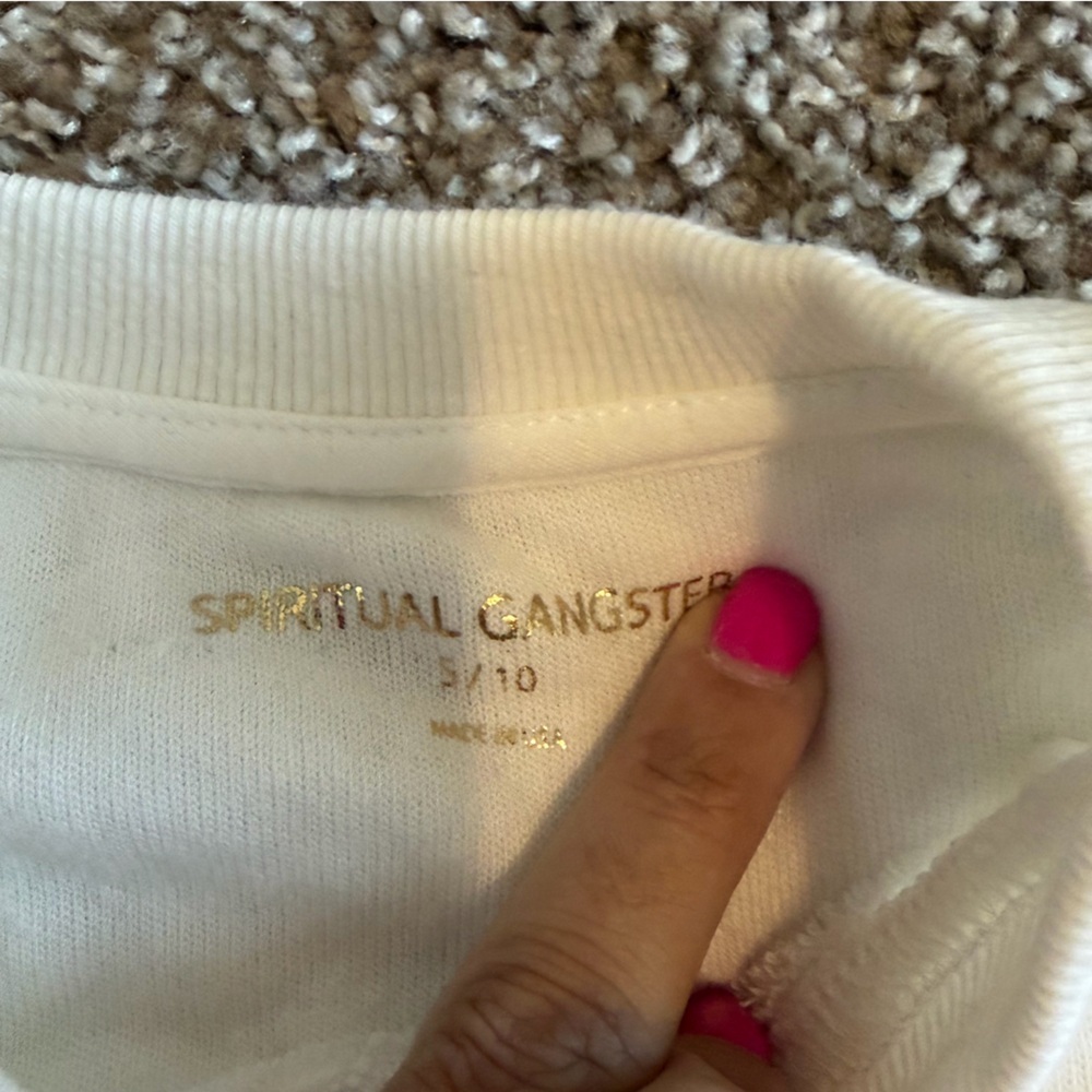 NWOT Spiritual Gangster girls Choose Love light weight sweater size small 10 - Picture 5 of 5